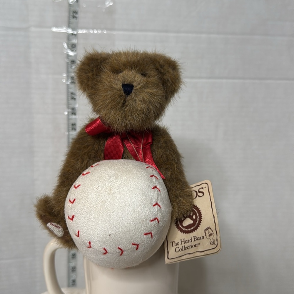 Boyds bear baseball hank collectible thinkin of ya series 8 inch long NWT